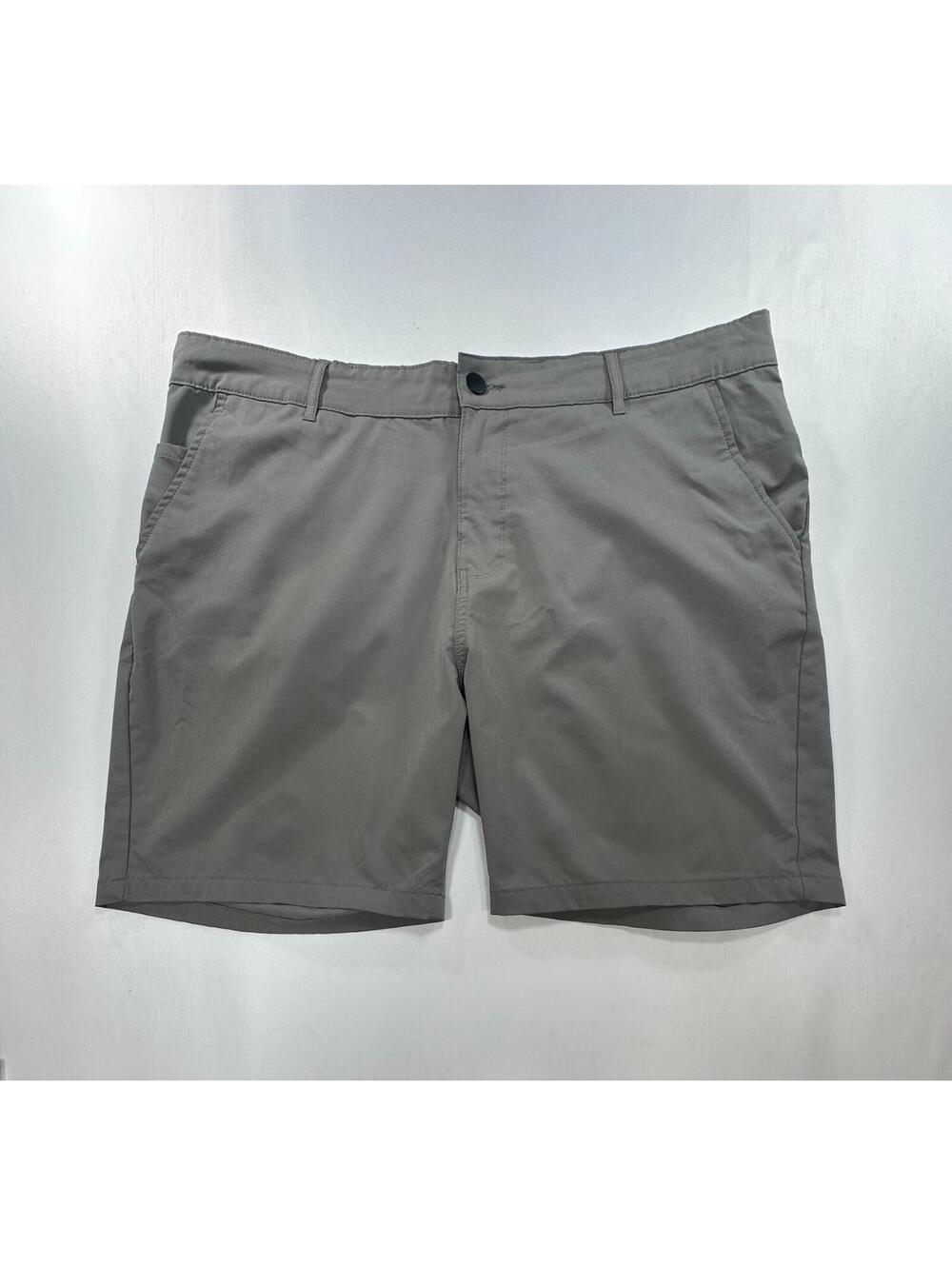 Z by Zella Flat Front Athletic Chino Shorts Black Mens 38